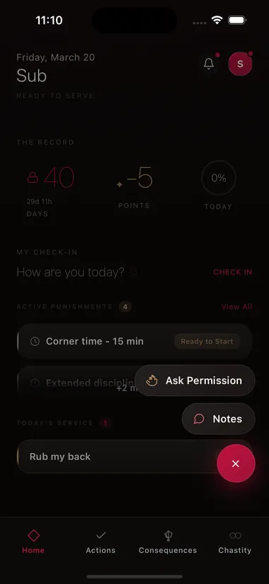 Permission request